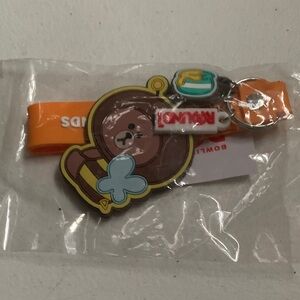 Brown and Orange Bear Keychain